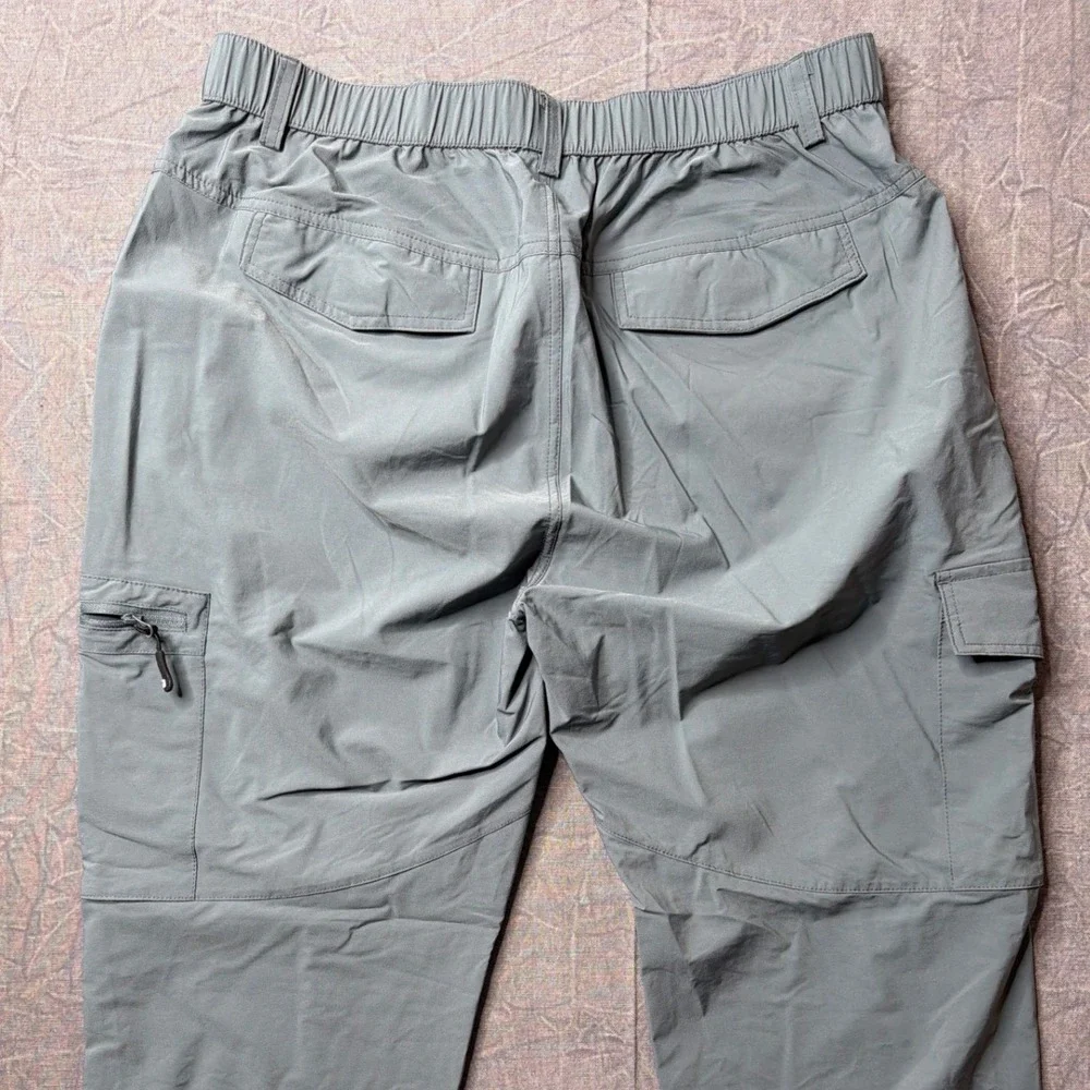 Outdoor Sports Cargo Pants Mens 33 YD0006 Blue Gray Stretch Lightweight Hiking